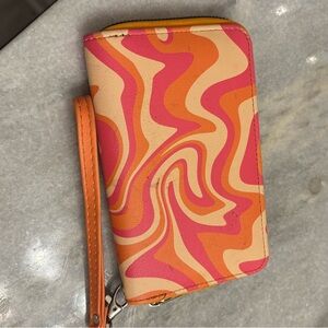 Colorful Swirl Wristlet Wallet